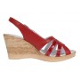 Sandale dama rosii din piele naturala box cu lac si talpa tip pana S89LR